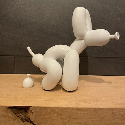 LZINA™ | Balloon Dog Sculpture, Balloon Art Statue, Mini Collectible Figurine, Home Decoration, Resin Figure, Desk Accessories, Room Decoration