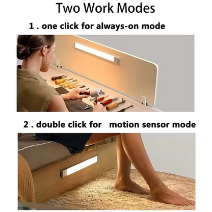 LZINA™ | Smart Sensor LED Night Light - Motion-Activated, Dimmable & Rechargeable