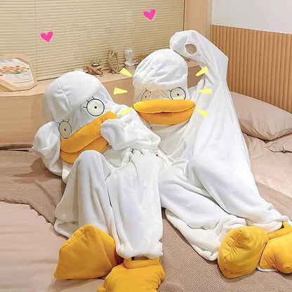 BowLift | Confused Duck Warm Adult Pajama Costume