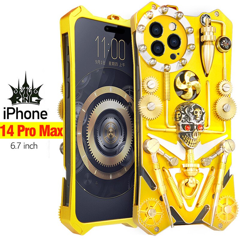 BowLift | Mechanic Skull Cyberpunk Style iPhone Case
