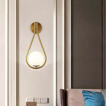 BowLift Drop Glass Ball Wall Light – Luxurious Glass Sphere Wall Sconce