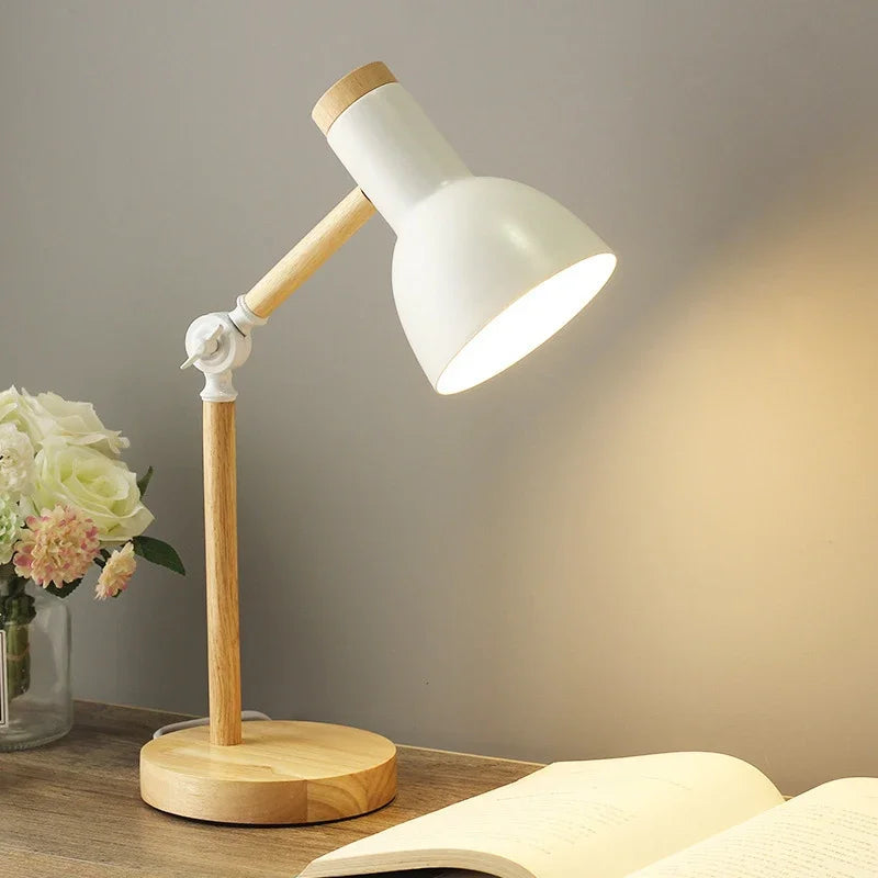 BowLift Dyed Wooden Table Lamp – Bold Color, Warm Ambient Glow
