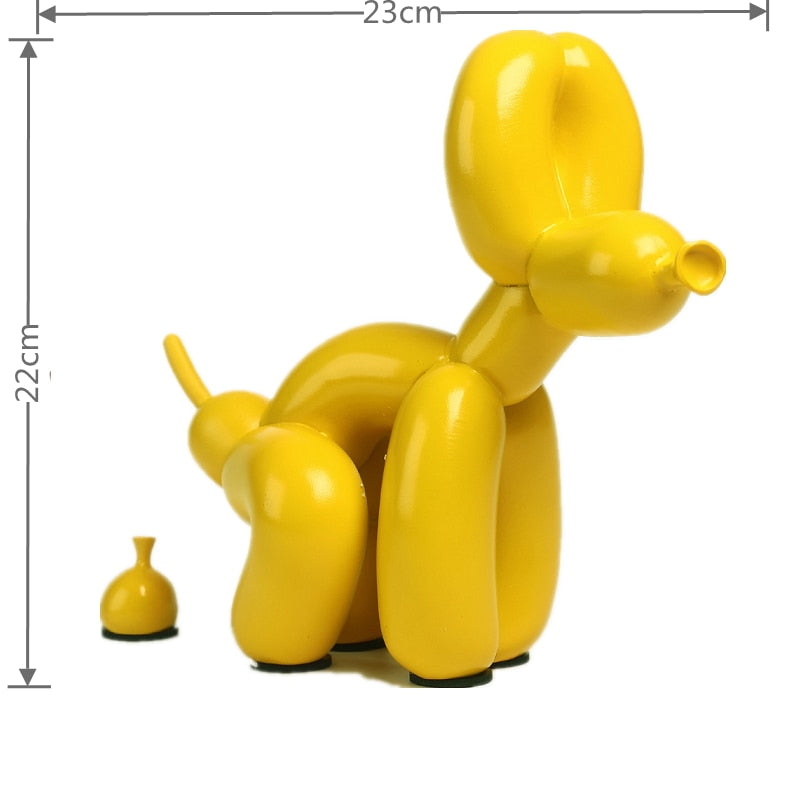 LZINA™ | Balloon Dog Sculpture, Balloon Art Statue, Mini Collectible Figurine, Home Decoration, Resin Figure, Desk Accessories, Room Decoration