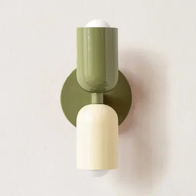 BowLift Nordic LED Wall Lamp - Modern Minimalist Cream Double-Head Wall Light for Living Room, Bedroom, and Study – Indoor Decoration Fixture