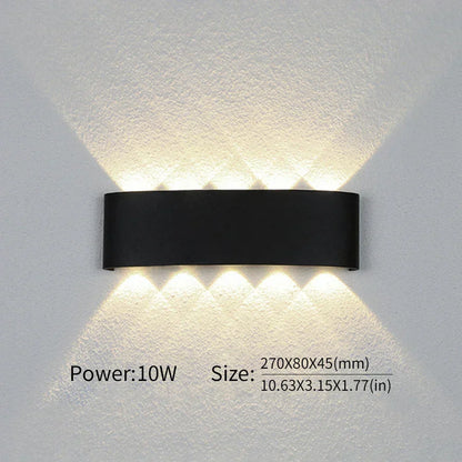 BowLift: Modern Indoor/Outdoor LED Wall Lamp — Versatile Lighting for Any Space