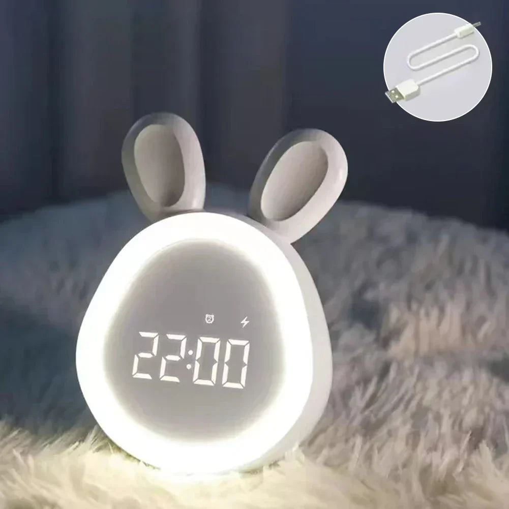 LZINA™ | Digital LED Rabbit Alarm Clock with Night Light