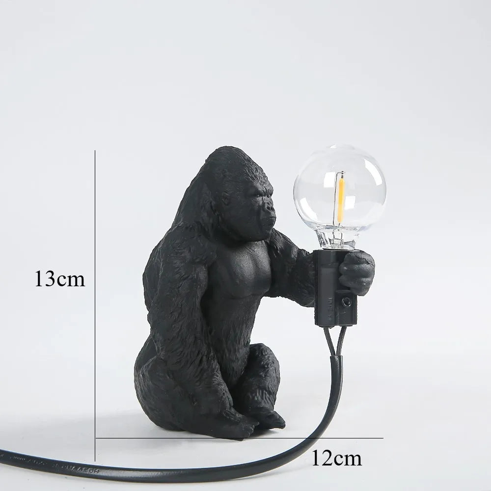 BowLift Angry Gorilla Table Lamp - Bold, Playful Night Light for Your Desk