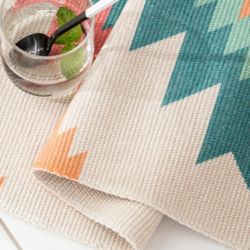 LZINA™ | Bohemian Wall Tapestry, Macrame Wall Hanging, Home Decoration, Cotton Linen Tassel, Handcrafted, Woven, Geometric Canvas Art, Background Wall Tapestries