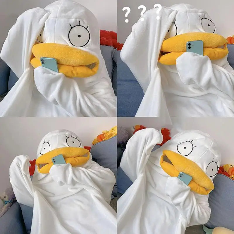 BowLift | Confused Duck Warm Adult Pajama Costume