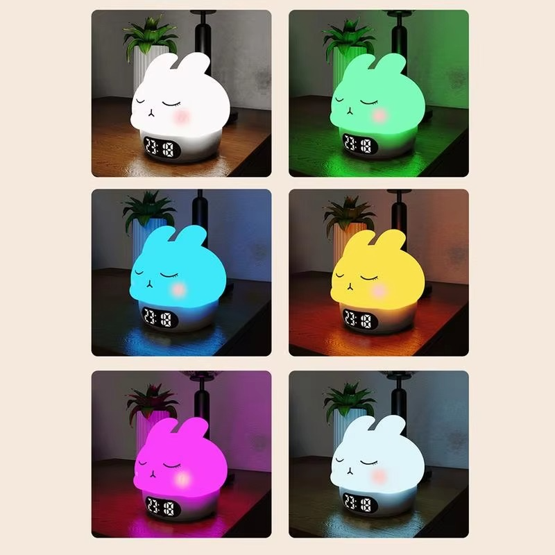 LZINA™ | Bunny Digital Alarm Clock with Sleep Trainer and Night Light