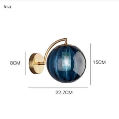 BowLift Colorful Glass Modern Wall Lamp – Vibrant Glass Accent Lighting for Home Decor