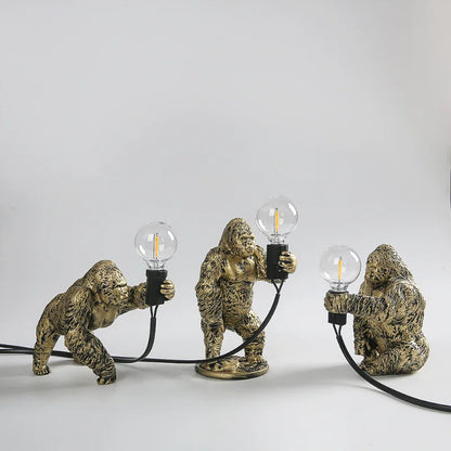 BowLift Angry Gorilla Table Lamp - Bold, Playful Night Light for Your Desk