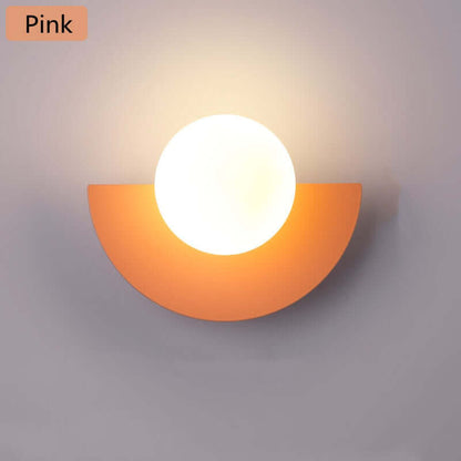 BowLift Half Moon Metal Wall Light – Modern Wall Sconce in 2 Sizes and a Variety of Colors