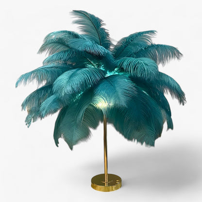 BowLift FeatherGlow Table Lamp with Touch Control – LED Feather Accent Lighting for Weddings and Room Decor