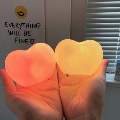 LZINA™ | Heart LED Lamp | 3D Night Light & Decor | Romantic & Creative | Gift for Wedding, Birthday & Christmas