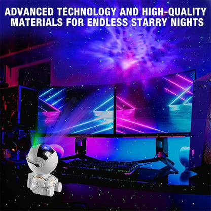BowLift Astronaut LED Projector: Galaxy, Stars & Sky Night Light
