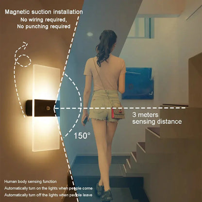 BowLift Éclatante — Premium Touch Panel Wall Light, USB Rechargeable