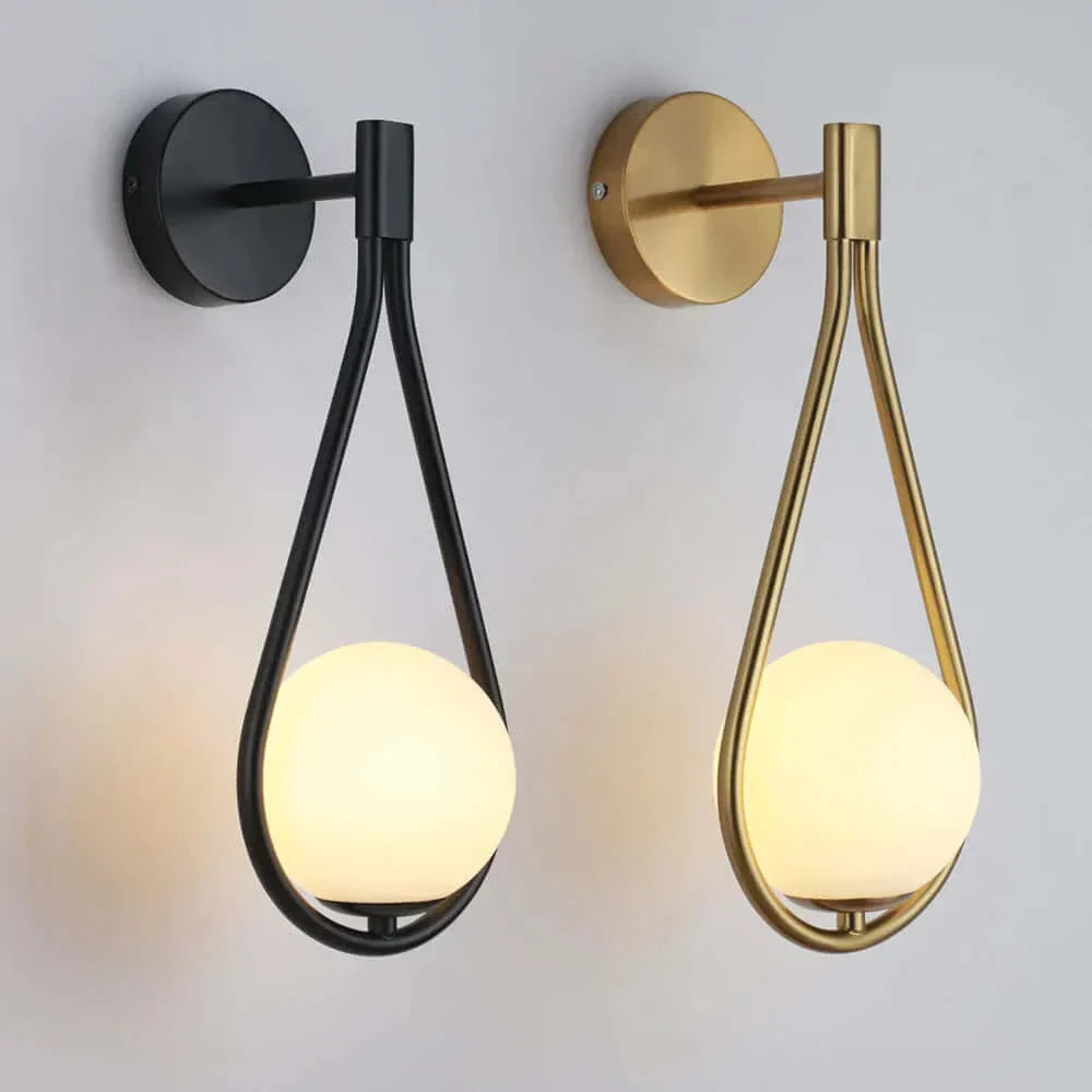 BowLift Drop Luxury Glass Ball Wall Sconce