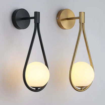 BowLift Drop Glass Ball Wall Light – Luxurious Glass Sphere Wall Sconce