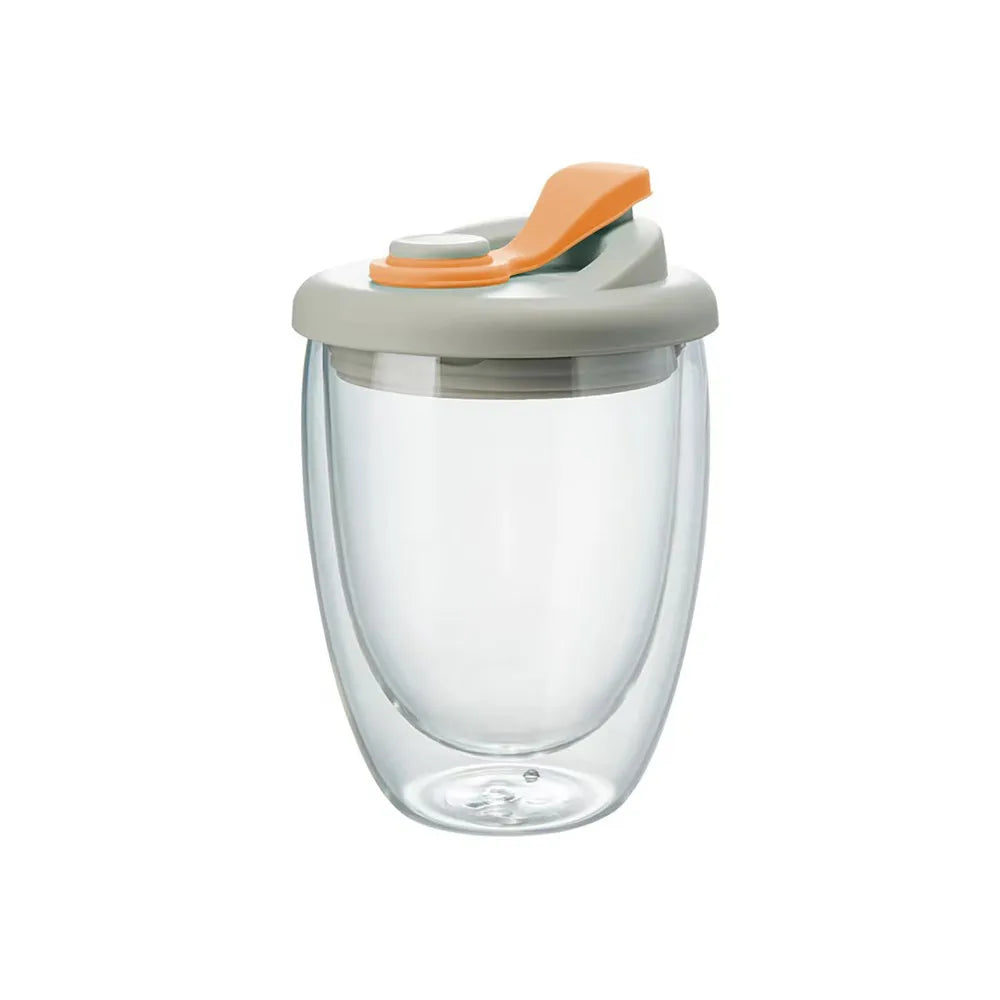 BowLift | Leak-Proof Double Wall Glass Transparent Mug