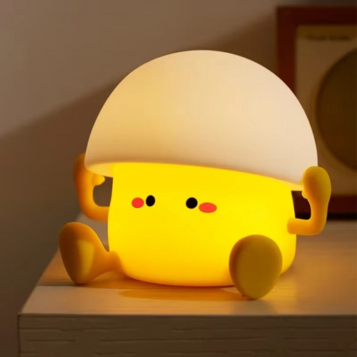 LZINA™ | Charming Mushroom & Egg Yolk LED Night Light