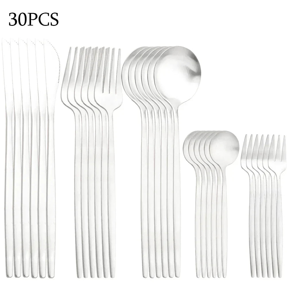 BowLift | RefinedTable | 30-piece cutlery set
