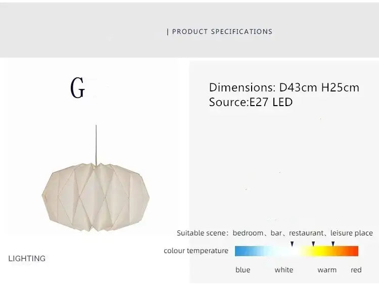 BowLift | Exquisite Origami-Inspired Paper Lantern for Elegant Ambiance