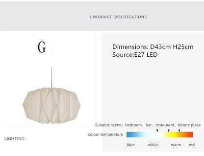 BowLift | Exquisite Origami-Inspired Paper Lantern for Elegant Ambiance