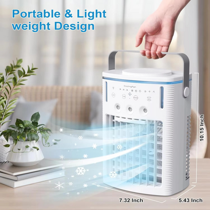 LZINA™ | Compact 3-Speed Air Cooler with Remote, Timer, Night Light, and Mist Modes