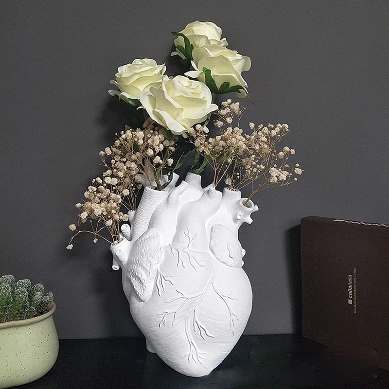 LZINA™ | Heart Dry Plants Artificial Vase