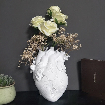 LZINA™ | Heart Dry Plants Artificial Vase