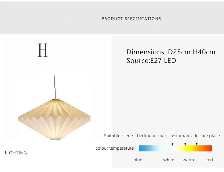 BowLift | Exquisite Origami-Inspired Paper Lantern for Elegant Ambiance