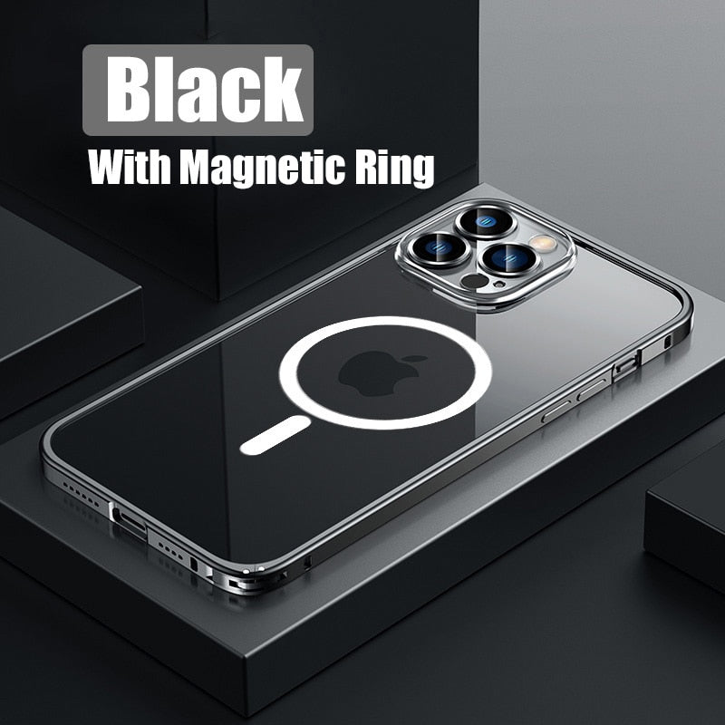 LZINA™ | Metal Bumper Aluminum Magnetic Phone Case