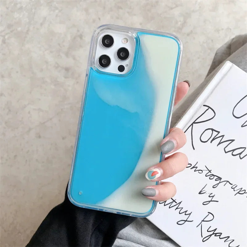 LZINA™ | Luminous Quicksand iPhone Case