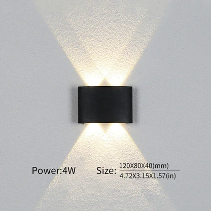 BowLift: Modern Indoor/Outdoor LED Wall Lamp — Versatile Lighting for Any Space