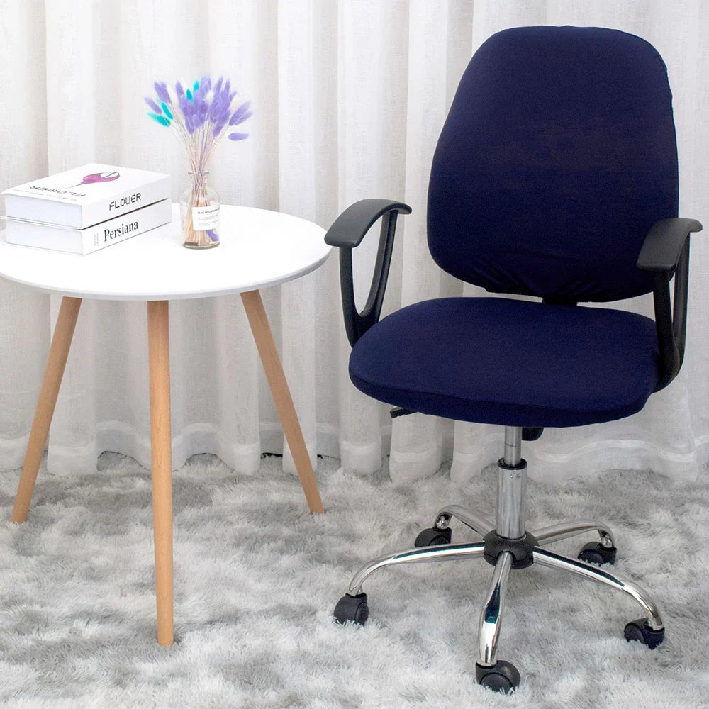 BowLift | 2-piece Split Office Rose Chair Covers