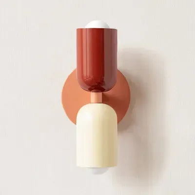 BowLift Nordic LED Wall Lamp - Modern Minimalist Cream Double-Head Wall Light for Living Room, Bedroom, and Study – Indoor Decoration Fixture