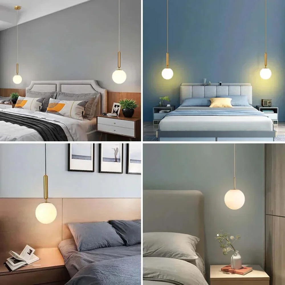 BowLift | Mid-Century Modern Glass Ball Pendant Light