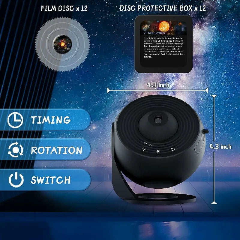BowLift 360° Planetarium Projector — Immersive Night Sky Experience for Deep Relaxation & Stress Relief