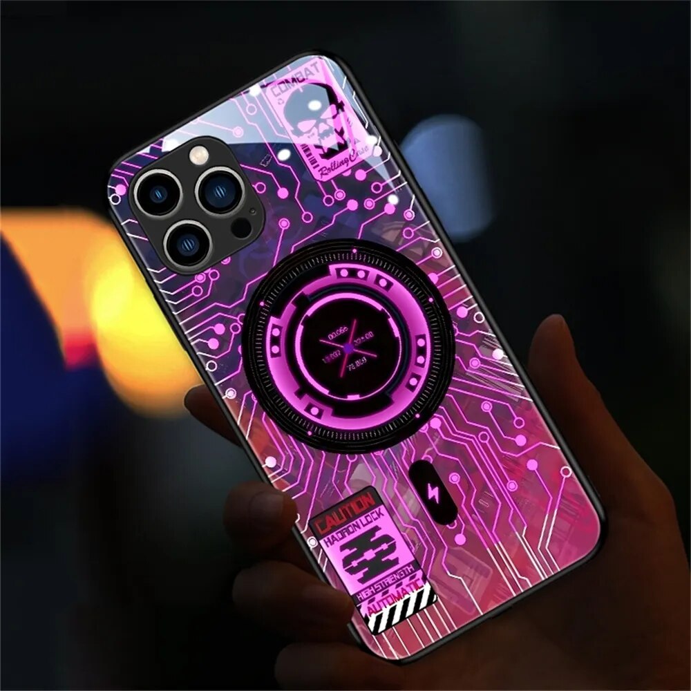 LZINA™ | Mobile Armor Light-Up Illuminated Phone Case