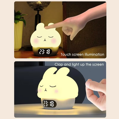LZINA™ | Bunny Digital Alarm Clock with Sleep Trainer and Night Light