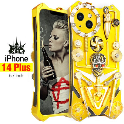 BowLift | Mechanic Skull Cyberpunk Style iPhone Case