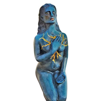 LZINA™ | Healing Goddess Sculpture: Resin abstract