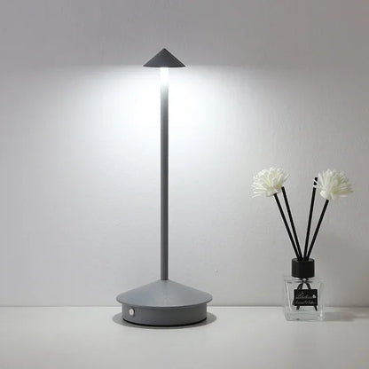 BowLift Rechargeable LED Table Lamp - Touch-Control, Creative Dining Room Lighting for Hotels, Bars & Coffee Areas - Pina Pro Decorative Desk Lamp