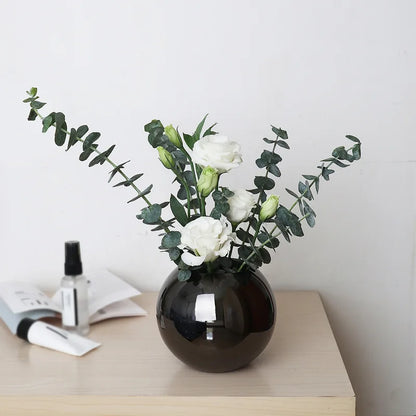 LZINA™ | Stainless Steel Vase in Nordic Style Desktop Flower Pot BeFlower Pots Gold Black Rose Gold Classic Home Decoration