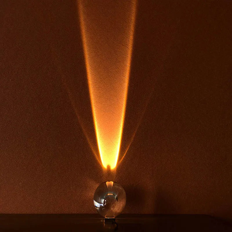 BowLift Crystal Sunset Sky Table Lamp - Elegant Glass Accent Lighting