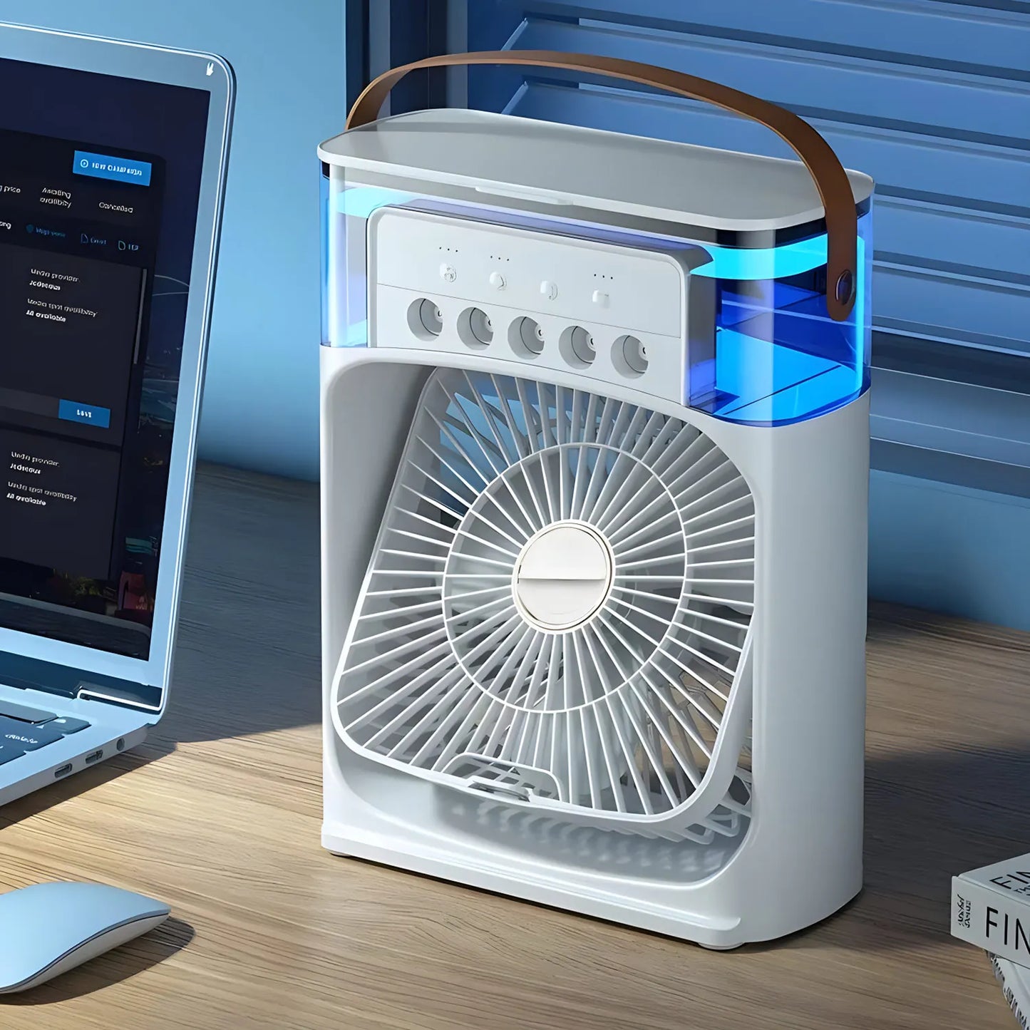 LZINA™ | Air Cooler Fan with Night Light Feature