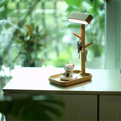BowLift: Stylish Dimmable Table Lamp with Integrated Storage