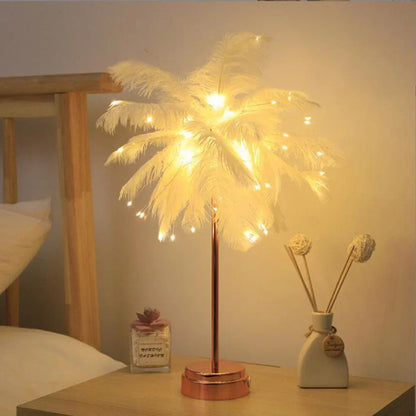 BowLift LED Spring Table Lamp – USB-Powered Night Light with Remote Control for Nightstands