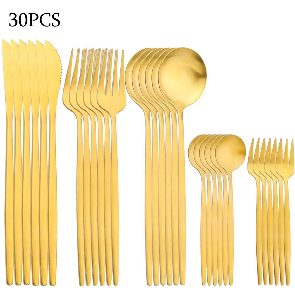 BowLift | RefinedTable | 30-piece cutlery set